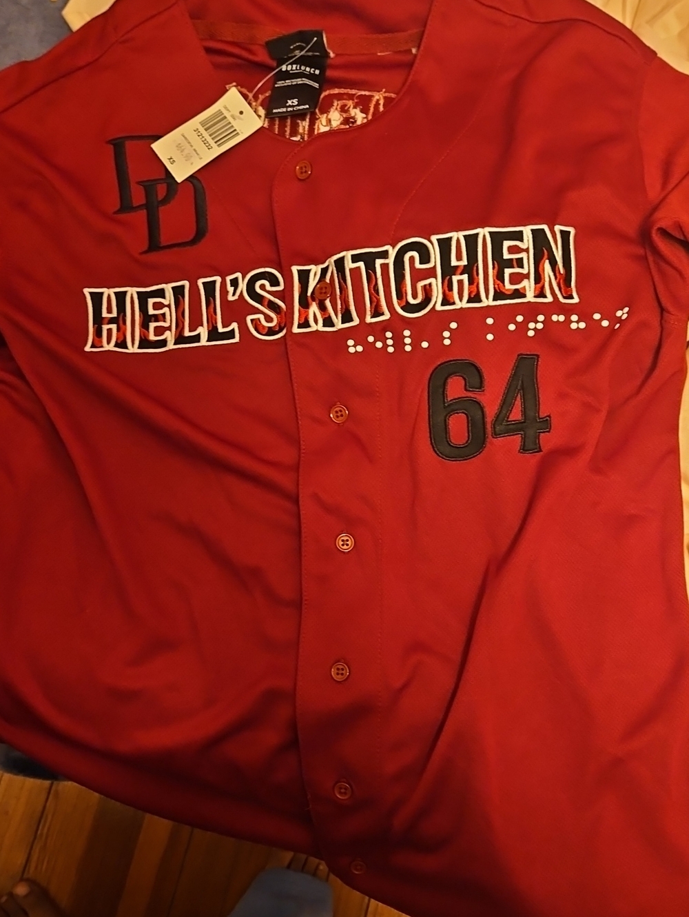Hell's Kitchen Red Jersey Shirt by